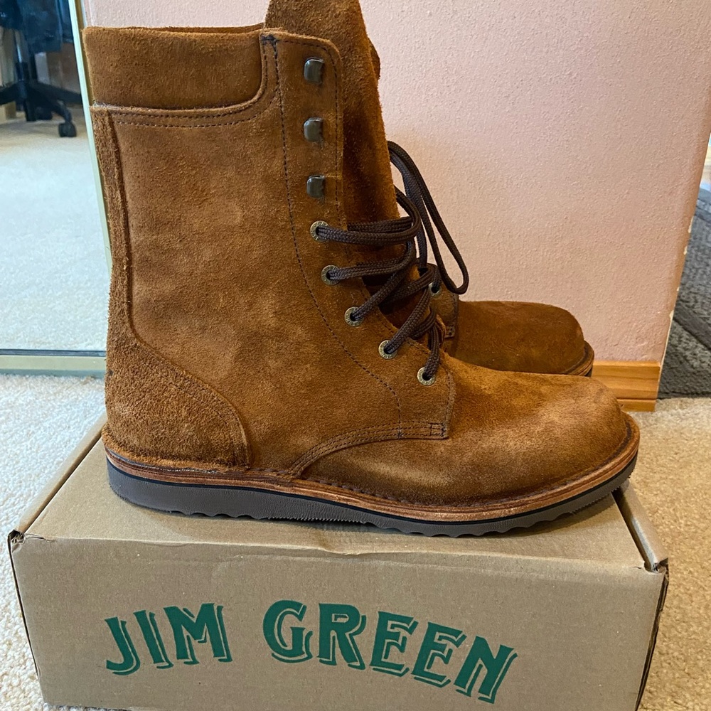 Jim Green AR 8 Rough Out Custom Boots